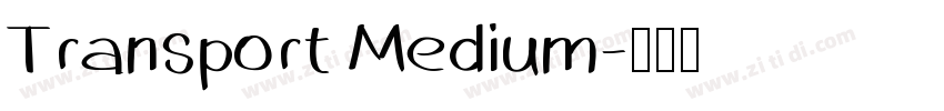 Transport Medium字体转换 Transport Medium字体转换
